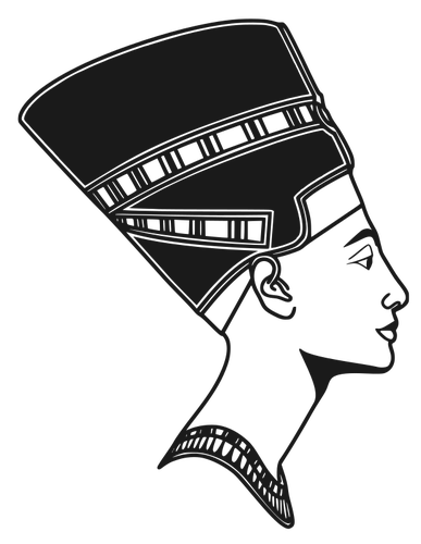 Desenho vetorial de Nefertiti