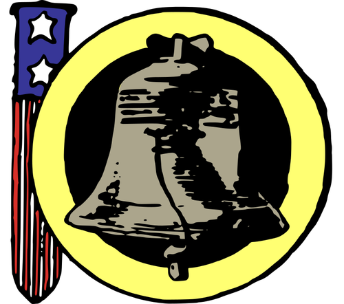 Imagen vectorial de campana de la libertad