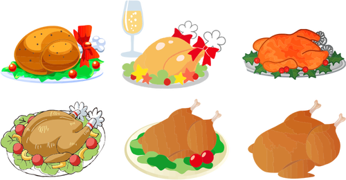 Variedade de jantares de Turquia