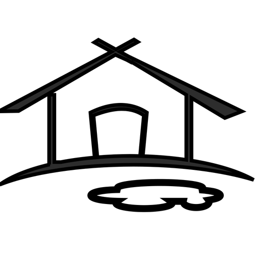 Bauernhof-Haus-Symbol