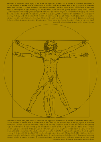 Vitruvian mann vector illustrasjon