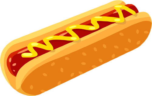 Hot dog i en bun