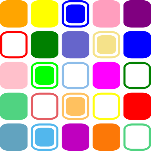 Retro pattern squares