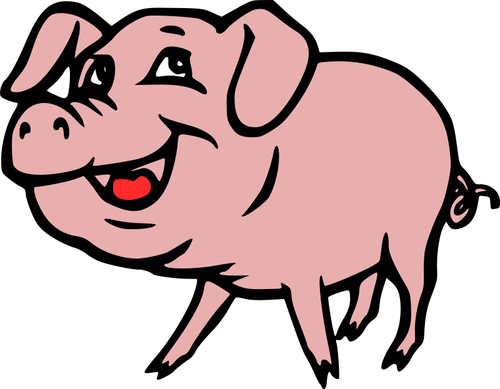 Cerdo sonriente