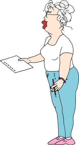 Vrouw ondertekening papier