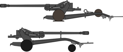 Imagen de cañón FH70 de 155 mm