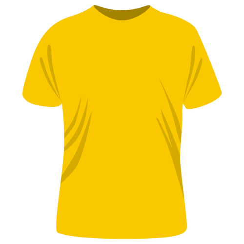 Żółty t-shirt szablon