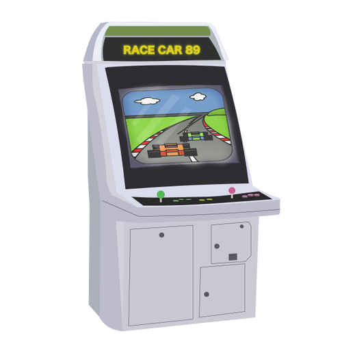Arcade Oyun Makinesi Karikatür Küçük Resim