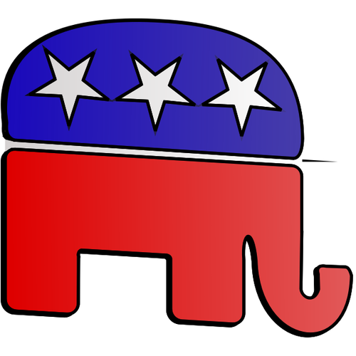 Républicains Éléphant 3D