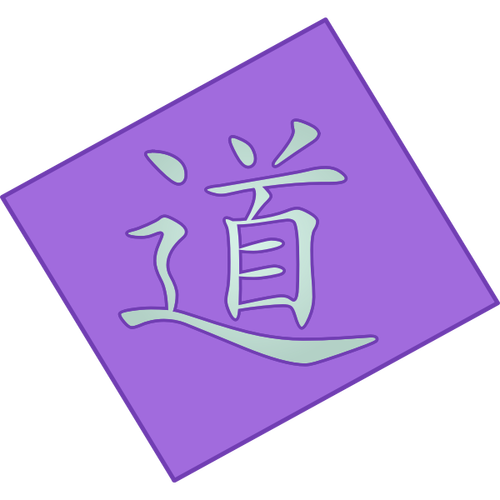 Fioletowy symbol Dao