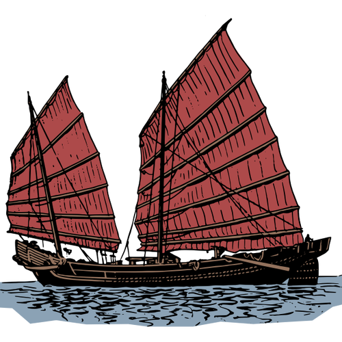 Altes chinesisches Schiff