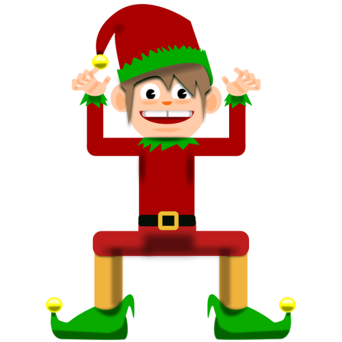 Christmas elf clip art