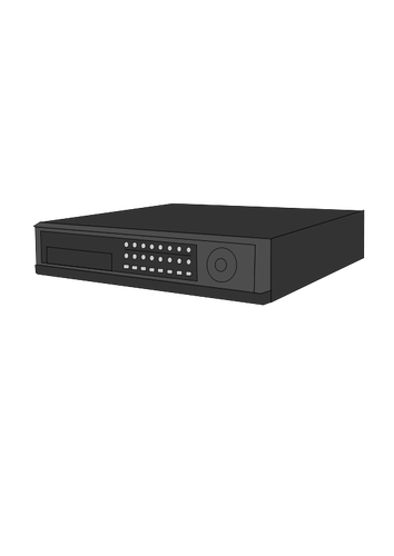 VCR Videorecorder vector afbeelding