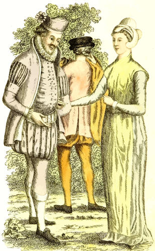 XVI века платье