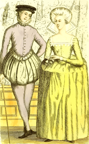 immagine di moda del XVI secolo