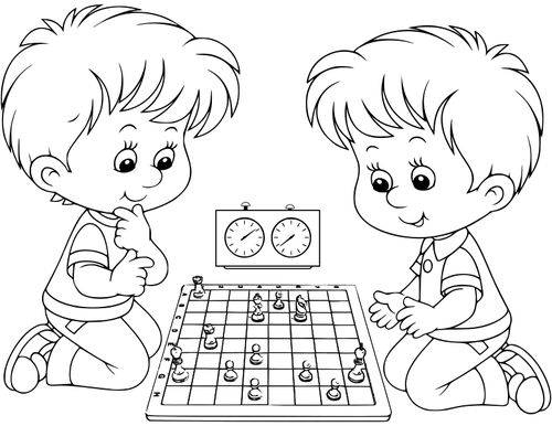 Dvojčata hrát šachy