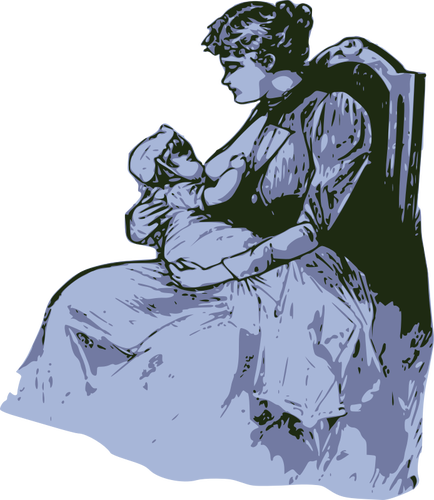 Madre allattamento al seno