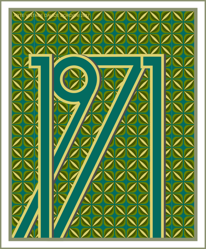 Poster retro hijau