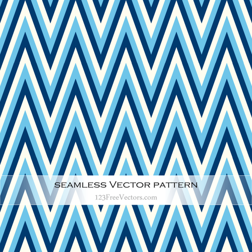 Blue And White Chevrons