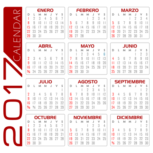 Calendario de 2017
