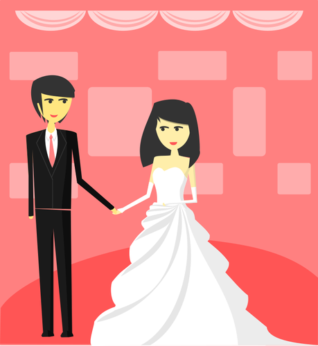 Ilustração de casamento