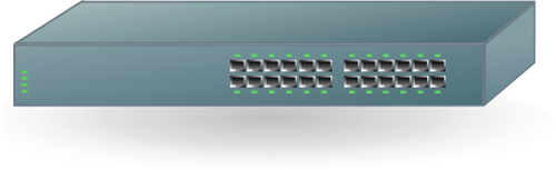 Grafică vectorială switch 24 porturi