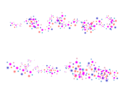 Image de vecteur pour le diviseur étoiles colorées