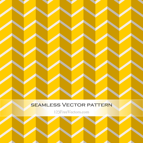Gele naadloze patroon met lijnen