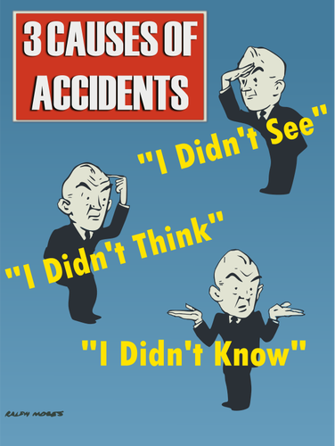 Causas de cartel de accidentes