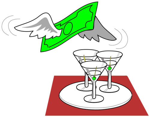 Imagem de três martinis