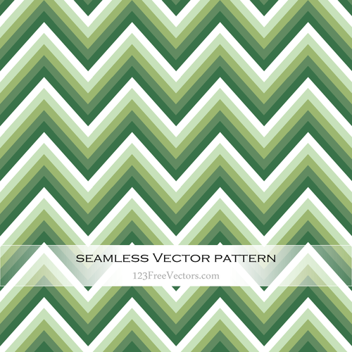 Gröna Zigzag Seamless mönster
