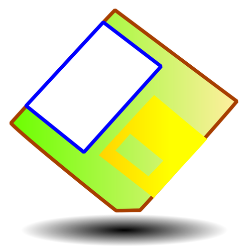 Multi berwarna floppy disk vektor grafis