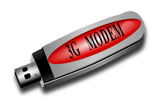 3G modem vektor gambar