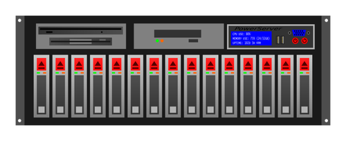 Server rack vector clip art