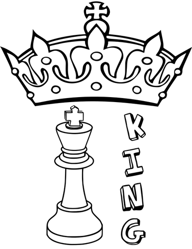 Šachový král obraz