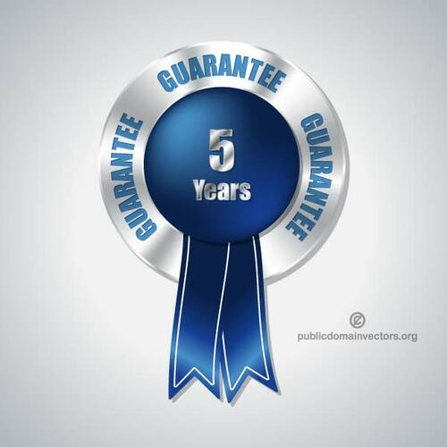 Vijf jaar garantie