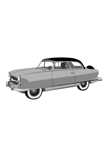 1950-talet rambler Cabriolet vektorbild