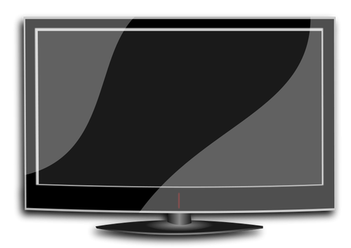 Ploché TV vektorový obrázek