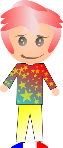 Junge mit Sternenhimmel shirt