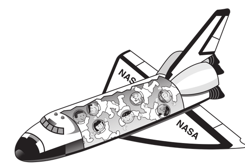 בתמונה וקטורית של מעבורת החלל