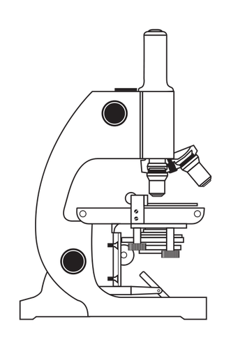 Mikroskop vektorové kreslení