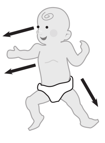 Vector image of baby