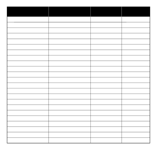 Gráficos vectoriales de hoja de cálculo en blanco