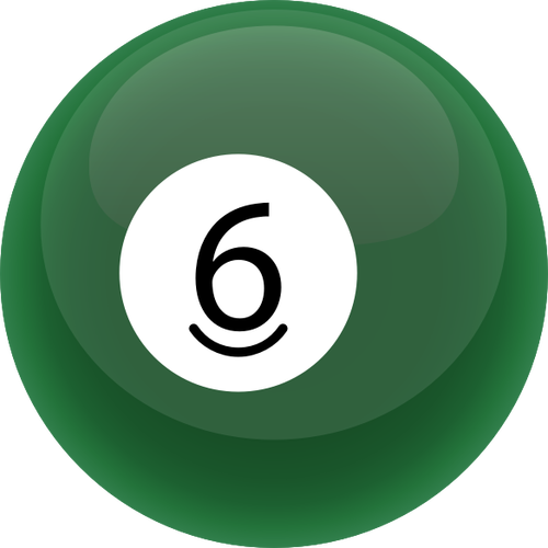 Zelený snooker koule