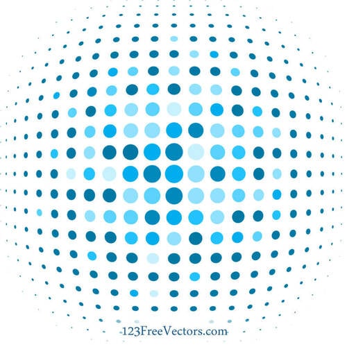 Blue Dots Pattern