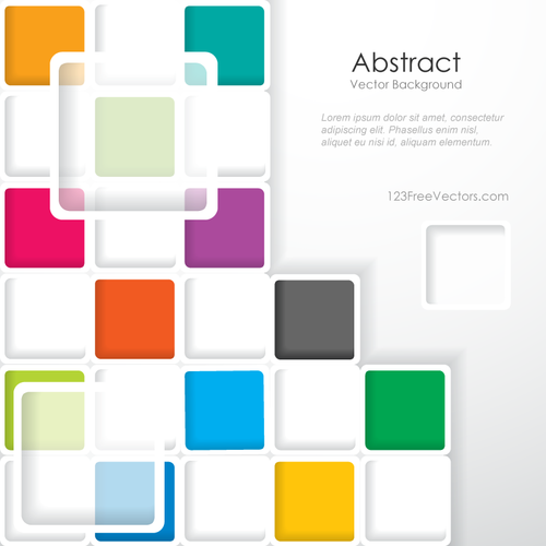 Cuadrados coloridos abstractos moderno