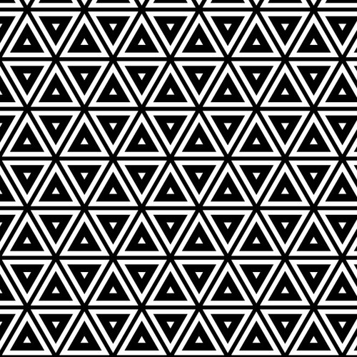 Geometrische driehoekige patroon