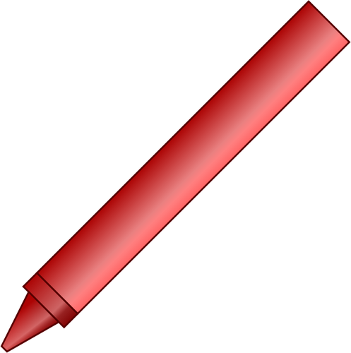 Červená pastelka vektorový obrázek