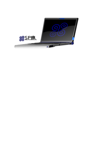 Фирменный ноутбук векторное изображение