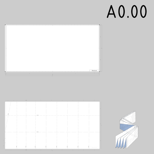 A0.00 velké technické výkresy papíru šablonu vektorový obrázek